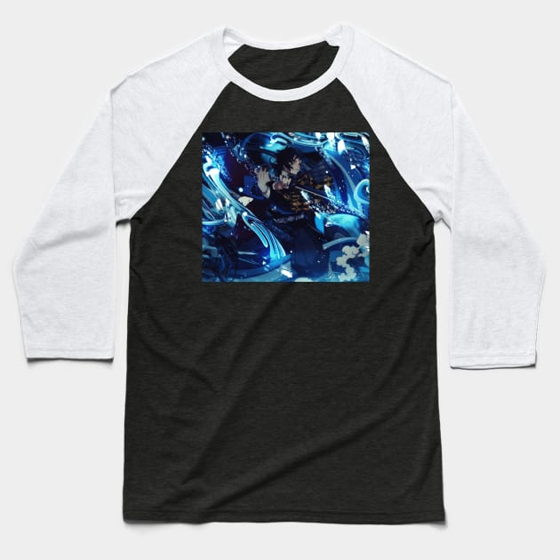 Breath of Water Giyu Baseball T-Shirt by Valoka